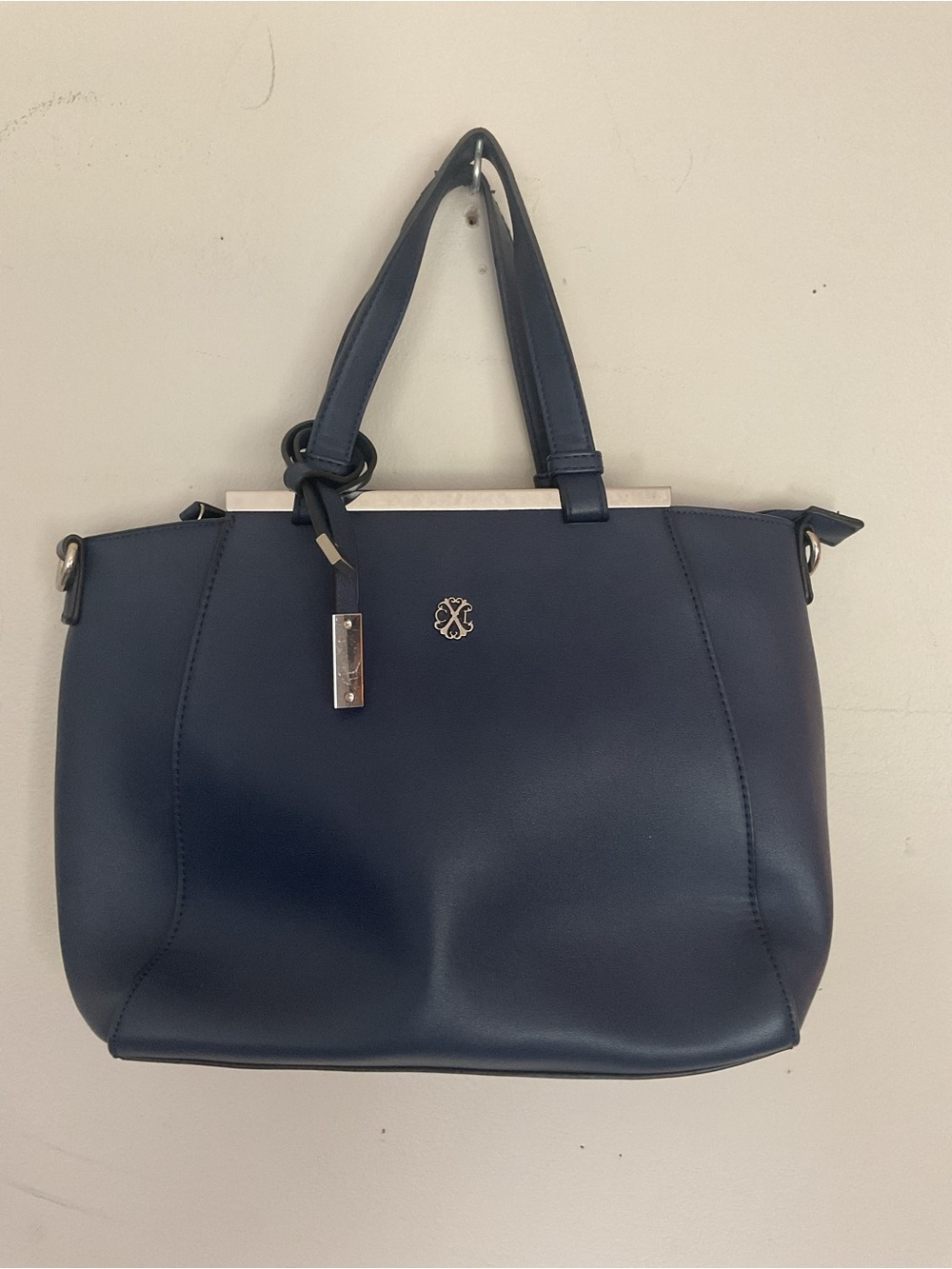 Christian Lacroix NWOT purse navy blue 10x13